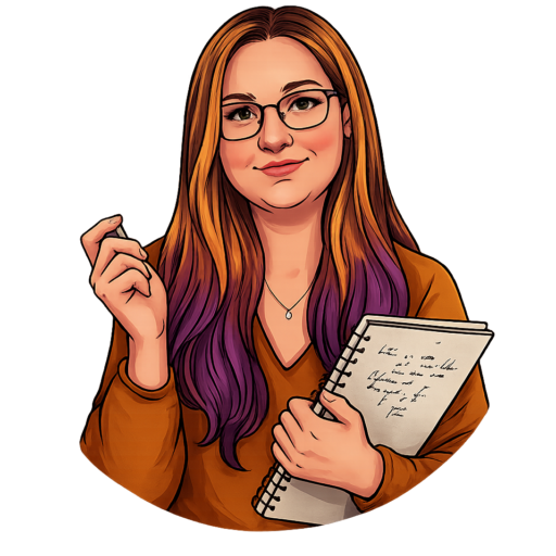 mladá žena s zápisníkem a perem (1)